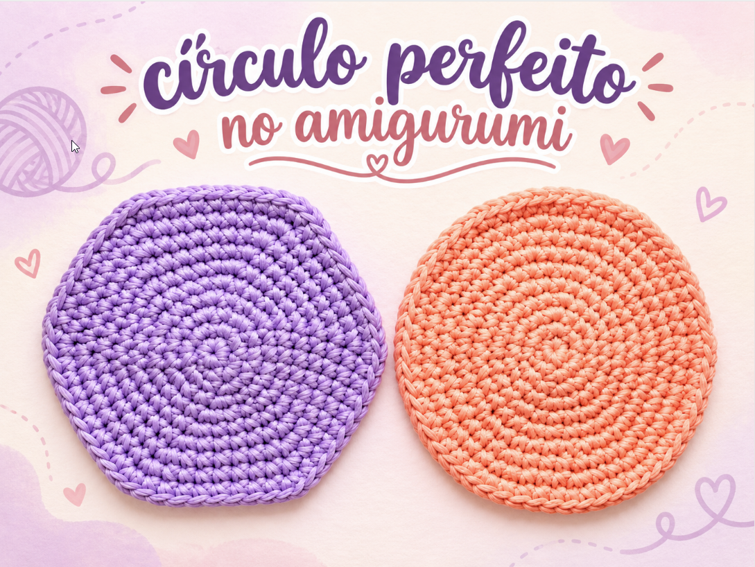 Como fazer um círculo perfeito no amigurumi