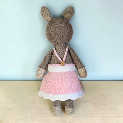 Crochet Sheep in a Pink Dress, alternative view 3