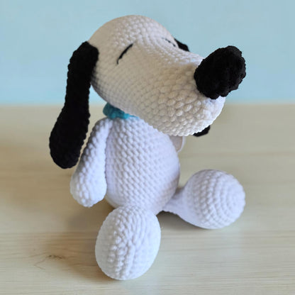 Crochet White Puppy, alternative view 2
