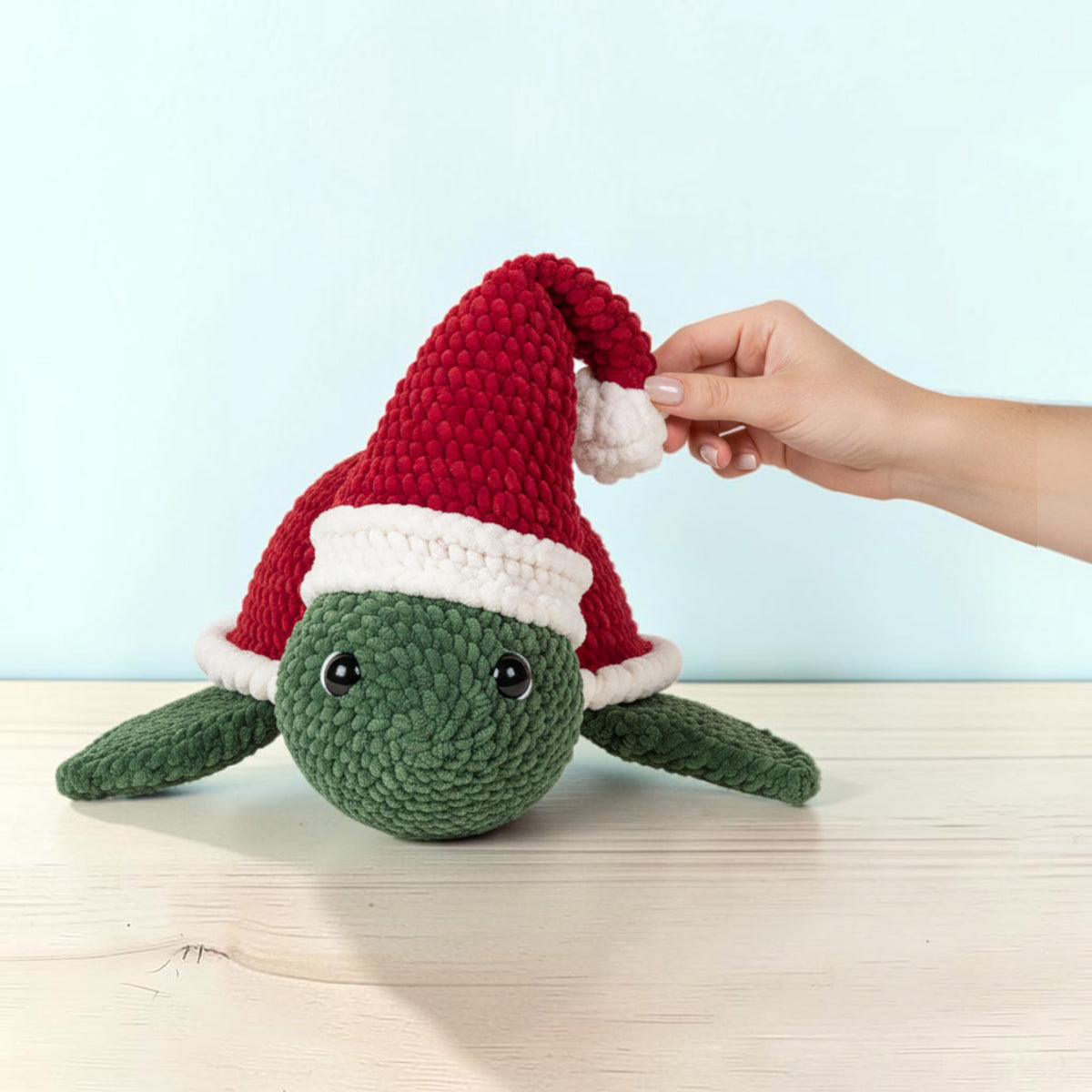 Tartaruga de Natal em croché