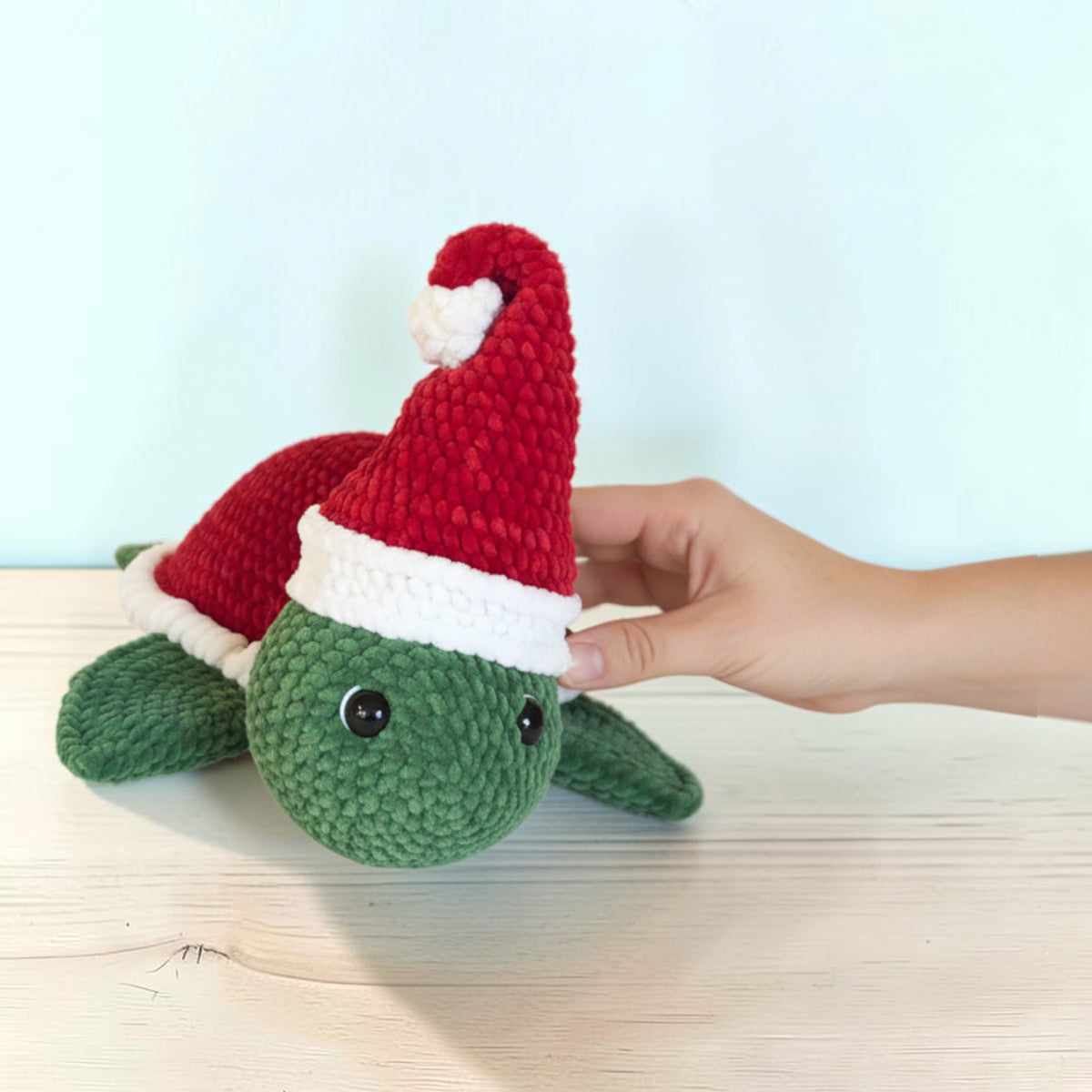Tartaruga de Natal, vista alternativa 2 em croché