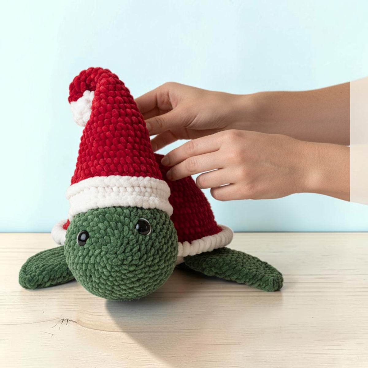 Tartaruga de Natal, vista alternativa 3 em croché