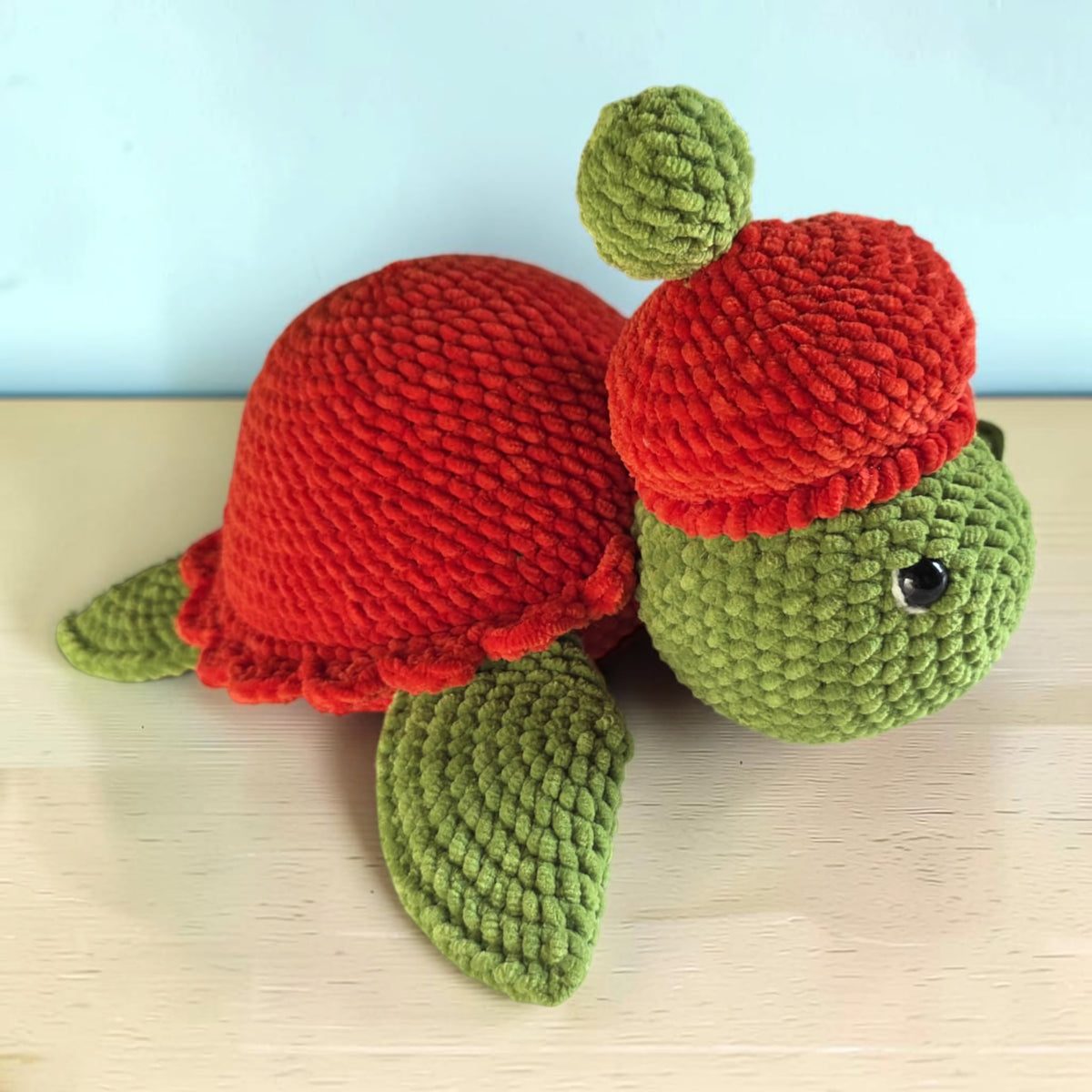 Tartaruga de Boina em croché