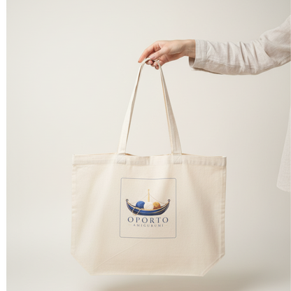 Oporto Amigurumi tote bag presented as a gift