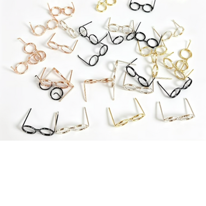 Set of mini round glasses for decorating amigurumi