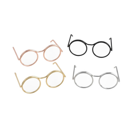 Mini round steel glasses for amigurumi in various colours